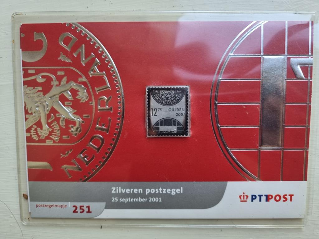 Zilveren postzegel, Postzegels en Munten, Ophalen of Verzenden, Vóór koninkrijk