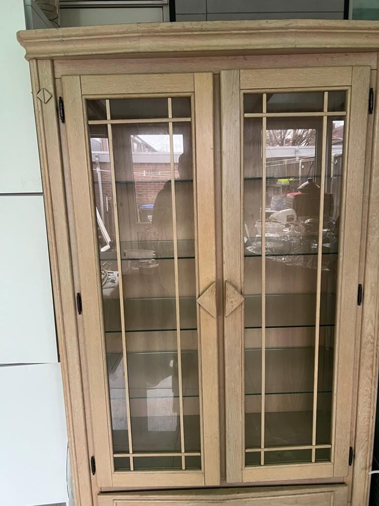 Te koop ooie vitrinekast, Huis en Inrichting, Ophalen, 25 tot 50 cm, 50 tot 100 cm