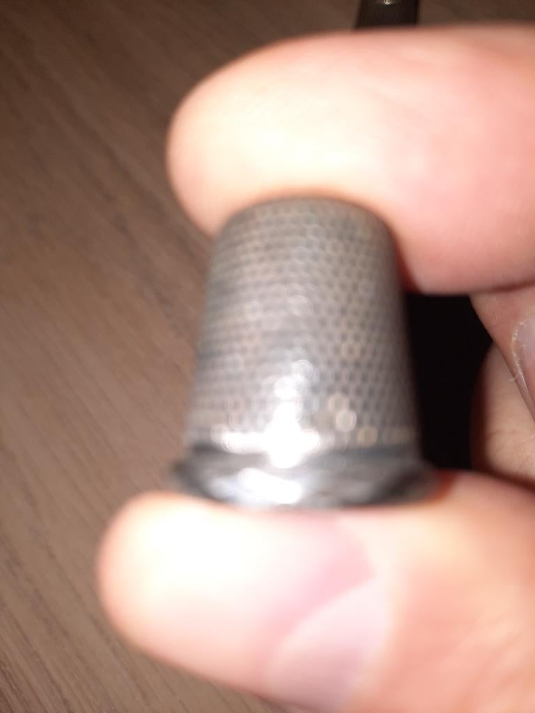 Vingerhoedjes zilver, Ophalen of Verzenden, Gebruikt, Zilver