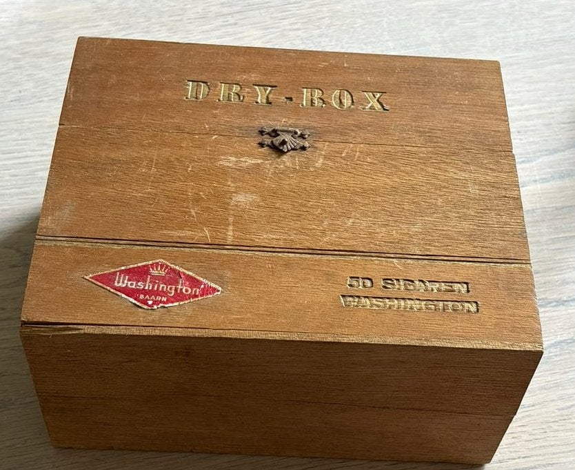 Vintage Washington Major Sigaren Dry-Box Houten Kistje, Ophalen of Verzenden, Gebruikt, Overige typen