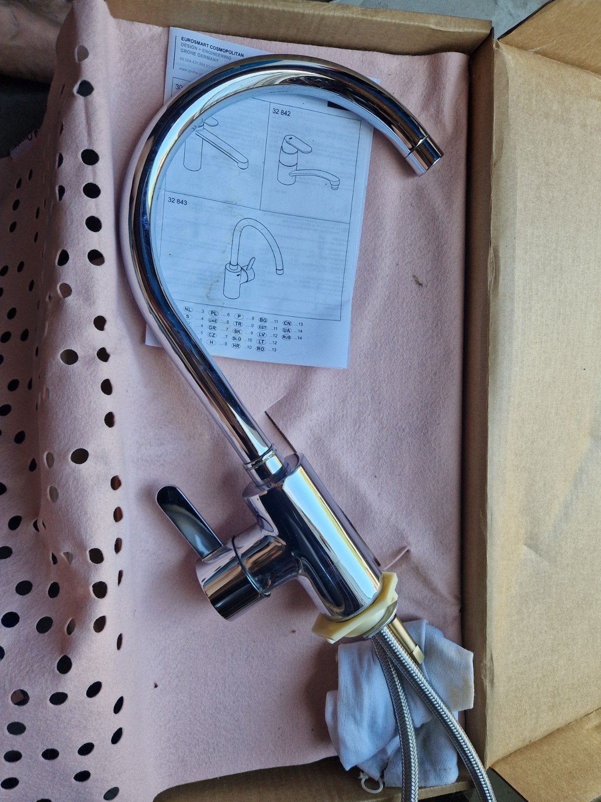 Grohe keukenkraan - Chroom, Ophalen, Gebruikt, Chroom, Kraan