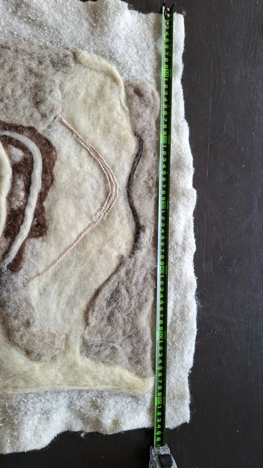 Wollen wandkleed strand, Ophalen of Verzenden, Rechthoekig, 200 cm of meer