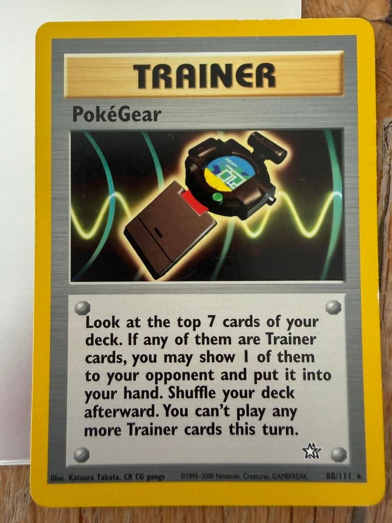Trainer Pokégear 88/111, Ophalen of Verzenden, Zo goed als nieuw, Losse kaart