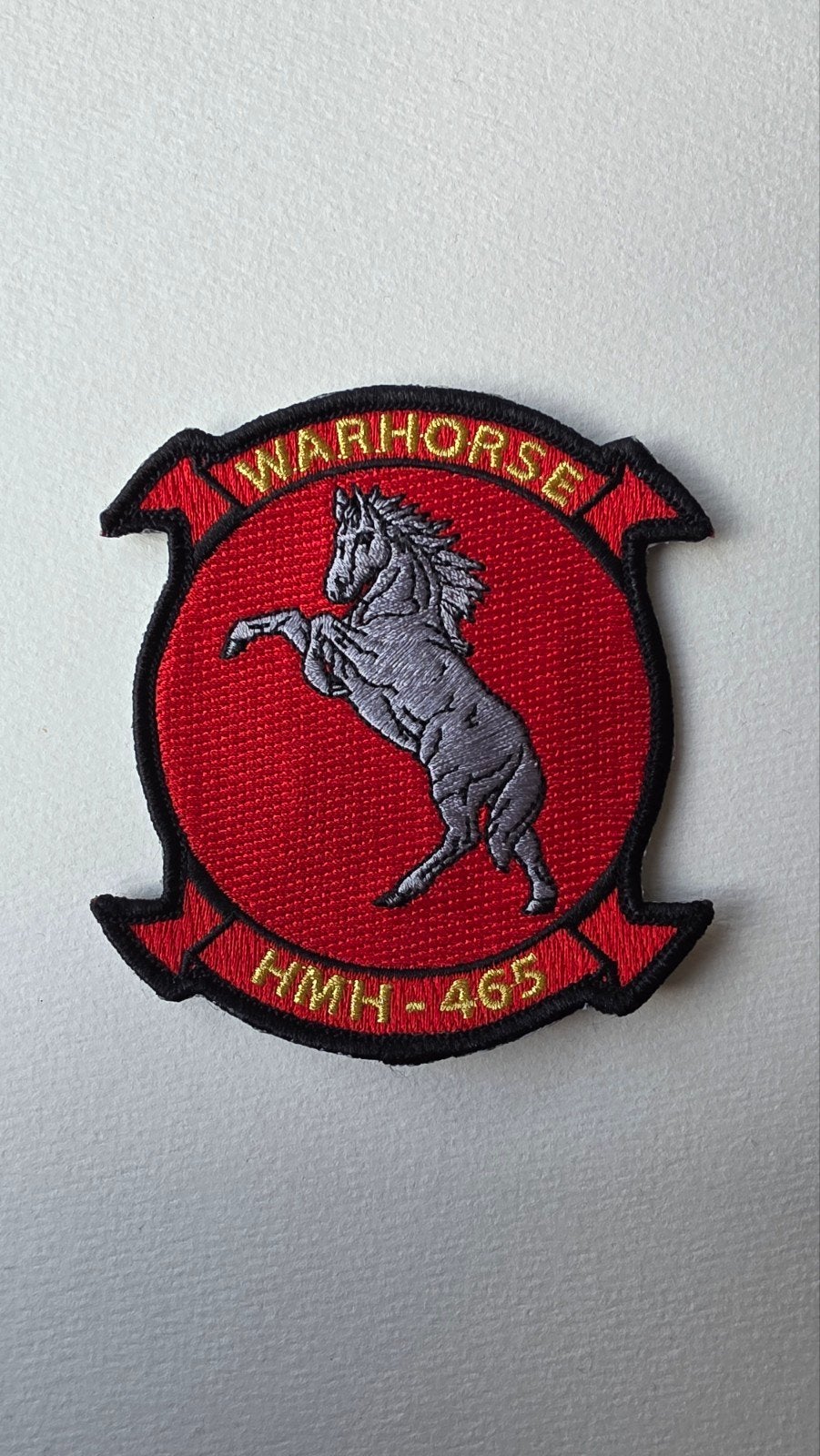 HMH-465 'Warhorse' patch - US Marines helikopter Squadro, Verzamelen, Ophalen of Verzenden, Nieuw, Patch, Badge of Embleem