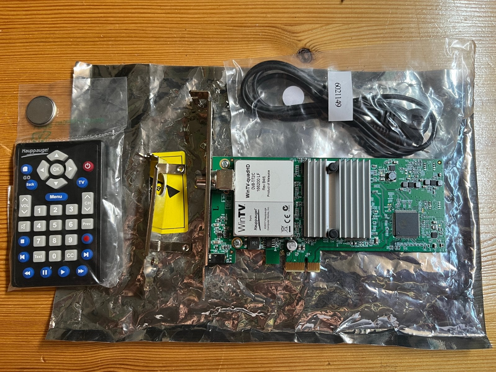 Hauppauge WinTV-QuadHD PCI-e DVB-T/T2/C TV-ontvanger, Ophalen of Verzenden, Zo goed als nieuw, Decoder