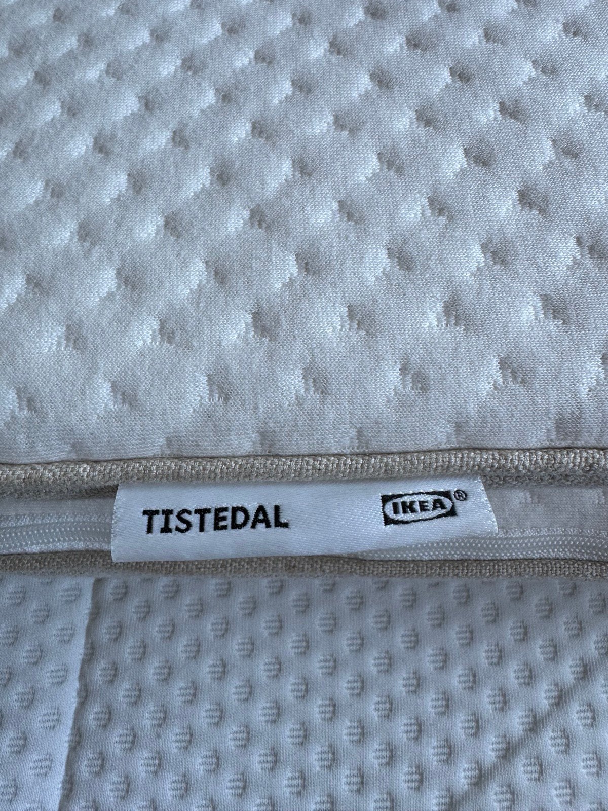 IKEA TISTEDAL Topper, Huis en Inrichting, Slaapkamer | Matrassen en Bedbodems, Ophalen, Tweepersoons, 140 cm, Zo goed als nieuw