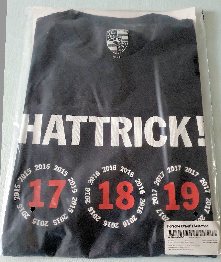 Porsche T-shirt zwart, Hattrick. Maat S, Verzenden, Nieuw, Auto's