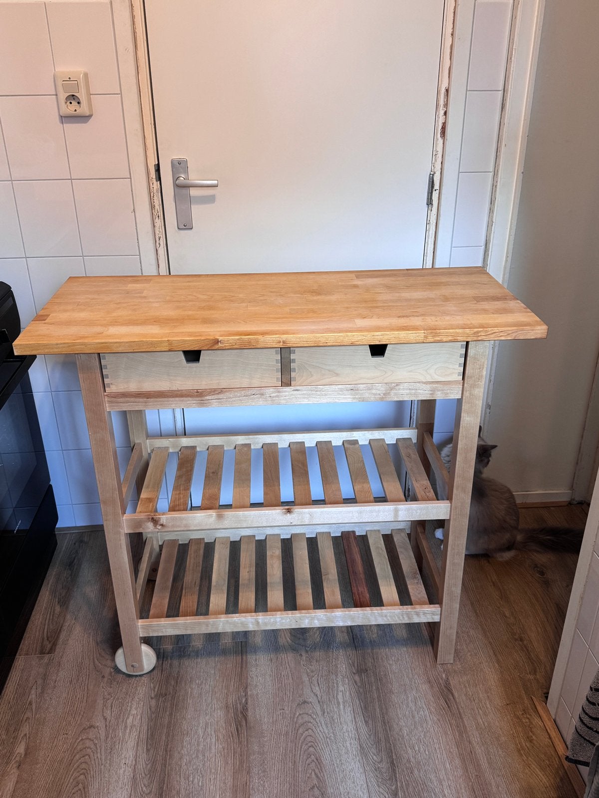IKEA FÖRHÖJA houten keukenwerkbank, Ophalen, Gebruikt, 50 tot 100 cm, Scandinavisch