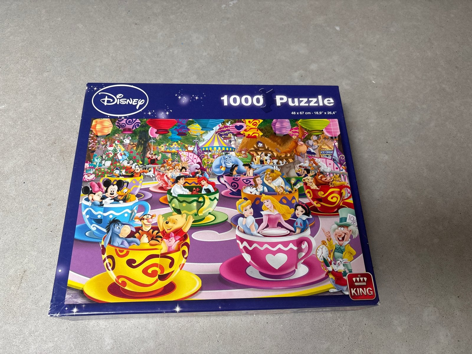Disney puzzel 1000 stukjes - King, Ophalen of Verzenden, 500 t/m 1500 stukjes, Gebruikt, Legpuzzel