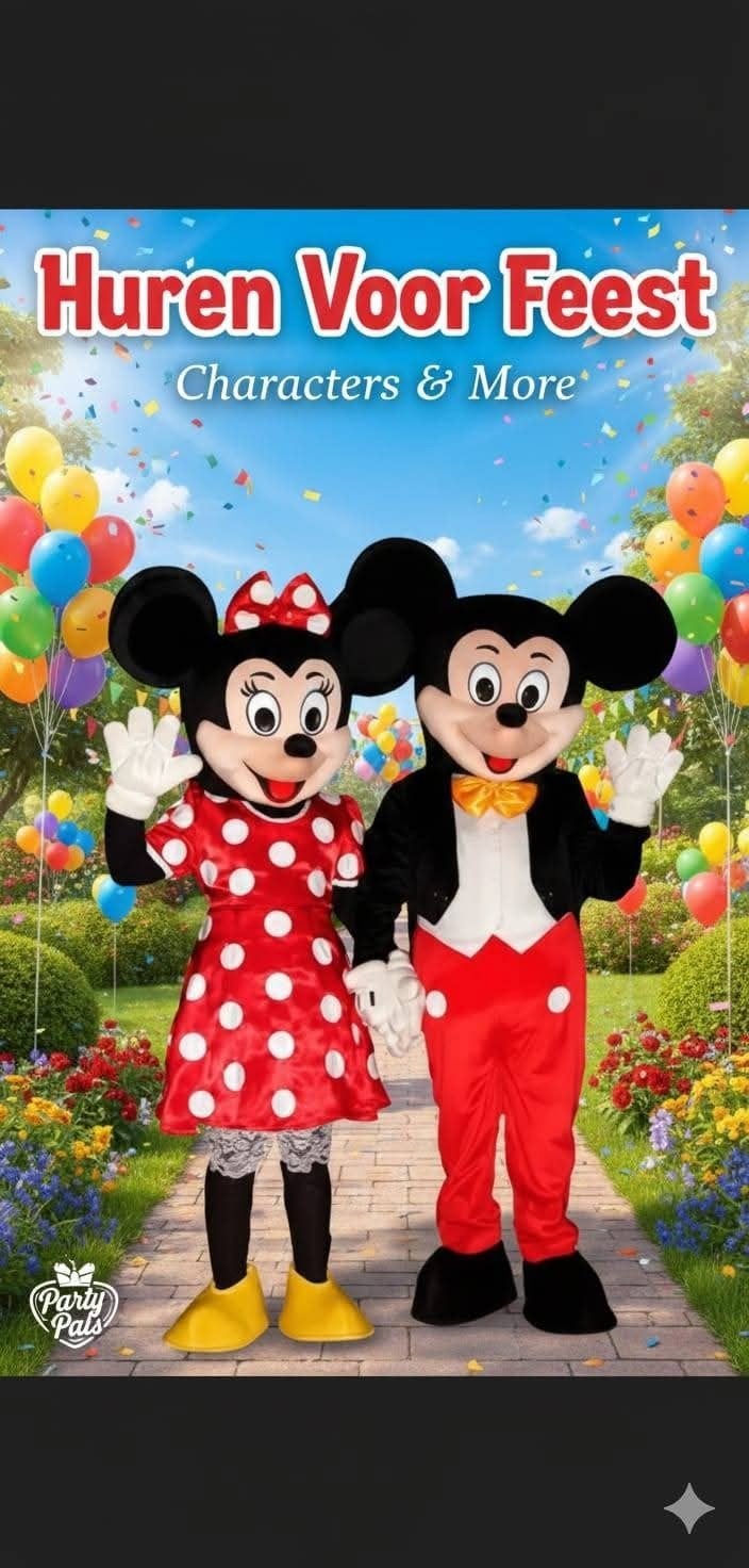 Minnie En Mickey Mascotte's Te Huur, Eén persoon, Kortingskaart
