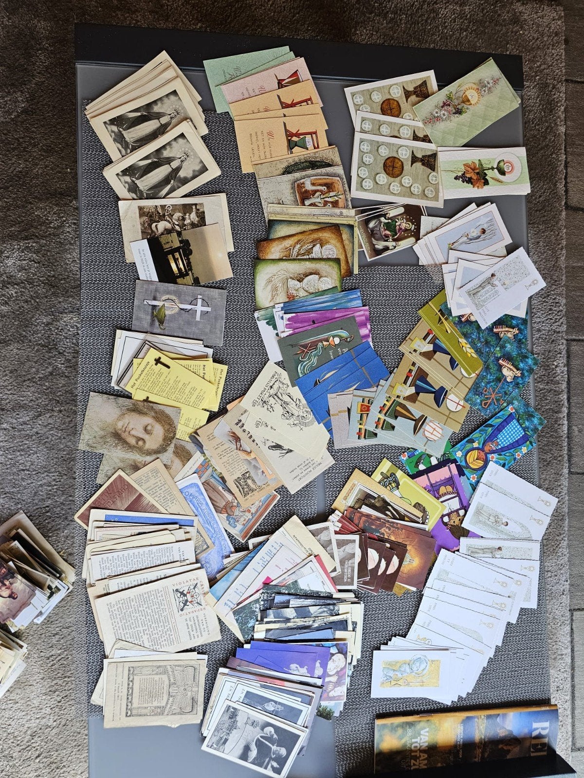 Grote collectie religieuze  bid prentjes en kaarten, Verzamelen, Religie, Ophalen of Verzenden, Kaart of Prent