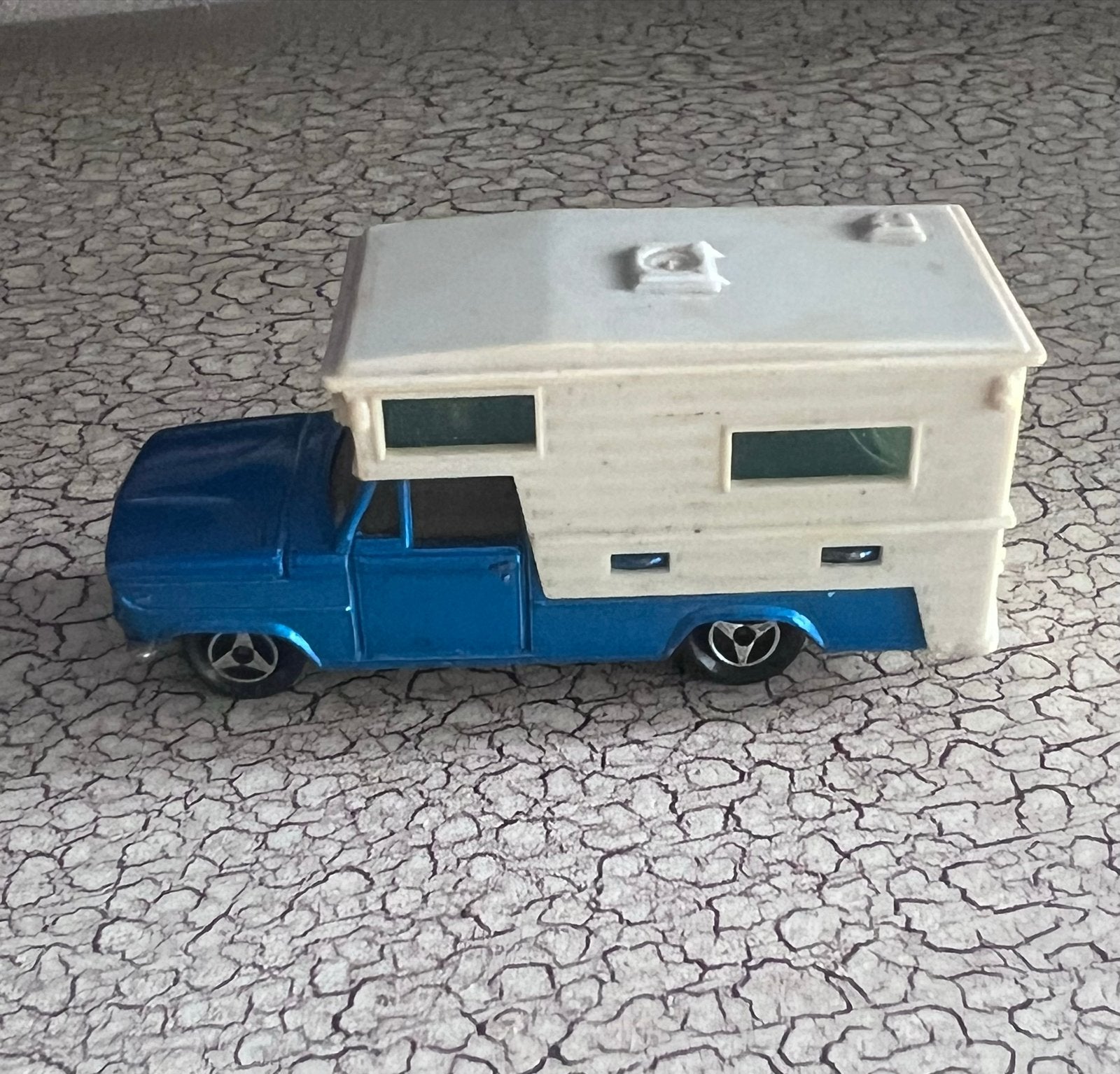 Majorette Camper Truck - Blauw met afneembare camper, Gebruikt, 1:50 of kleiner, Auto, Ophalen