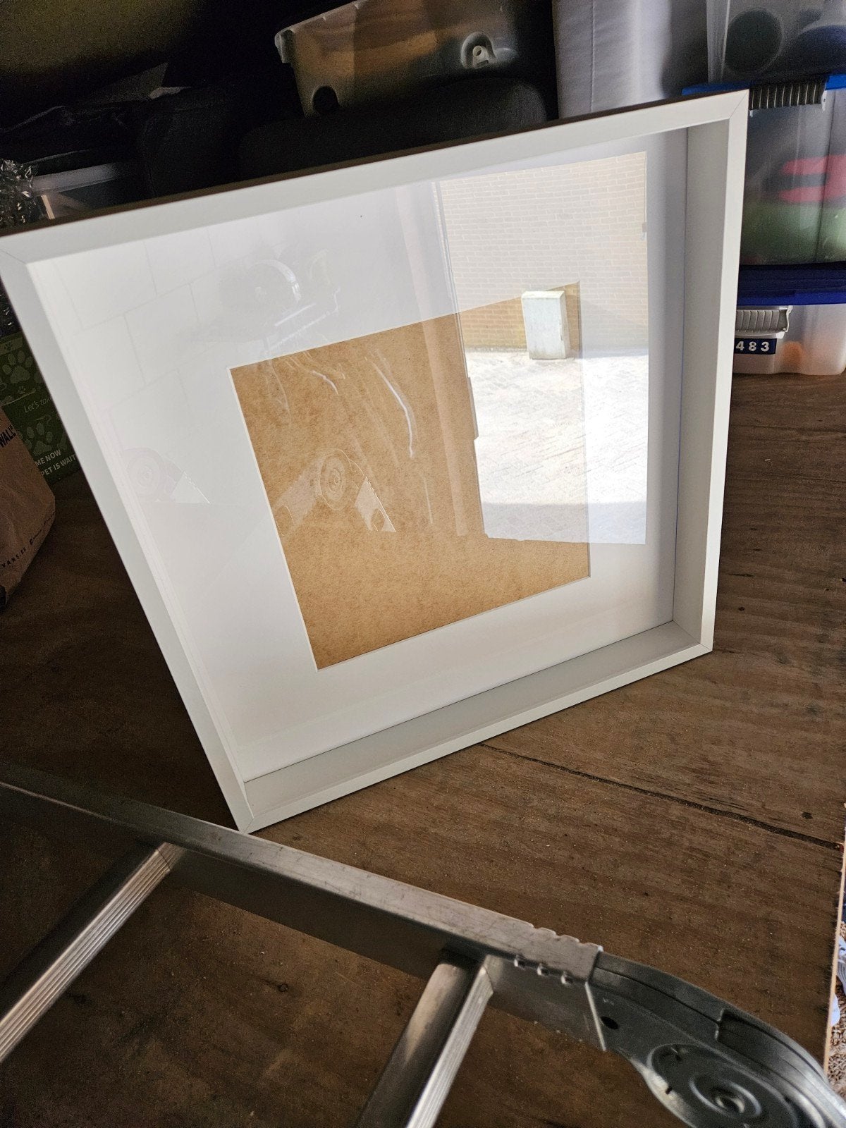 ikea sannahed 50x50 Witte fotolijst 2 stuks, Ophalen, Zo goed als nieuw, Fotolijst, Wit