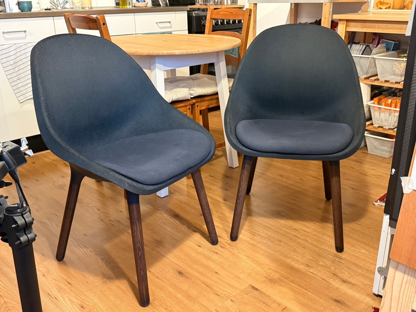 Twee Ikea Baltsar Stoelen, blauw, Ophalen, Gebruikt, Blauw, Twee
