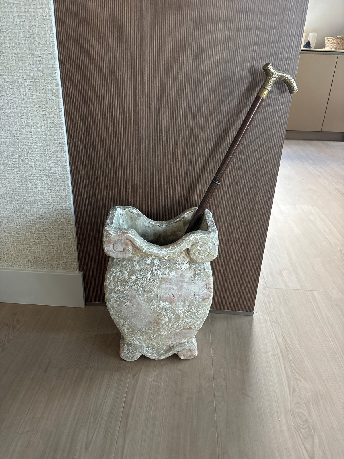 Zware pot of paraplubak, Ophalen of Verzenden, Gebruikt, Overige materialen