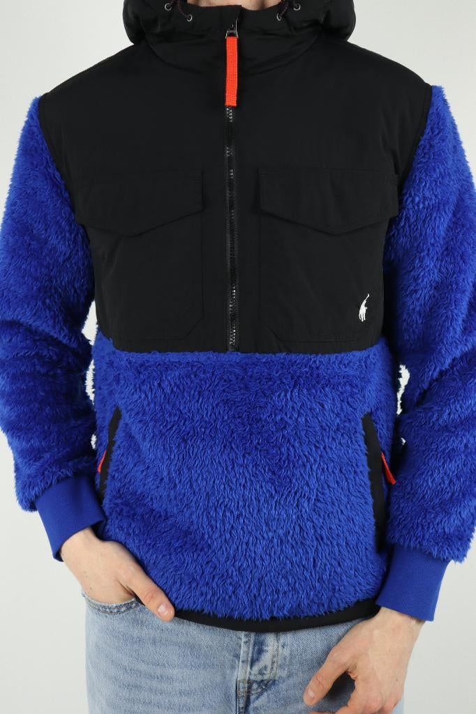 Ralph Lauren teddy jas - S, Kleding | Heren, Jassen | Winter, Blauw, Ralph Lauren, Ophalen of Verzenden, Zo goed als nieuw