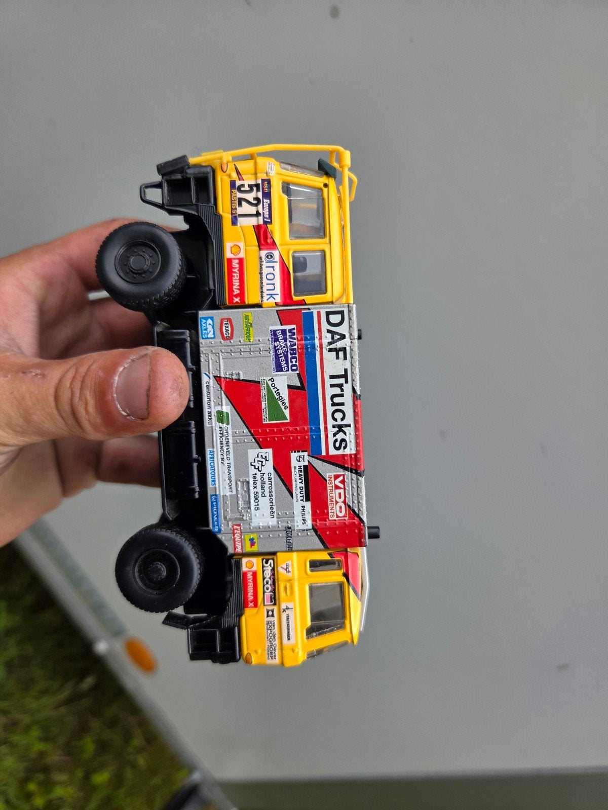 Jan de Rooy Dubbelkop Dakar Truck Schaal 1:50, Ophalen of Verzenden, Zo goed als nieuw, Bus of Vrachtwagen
