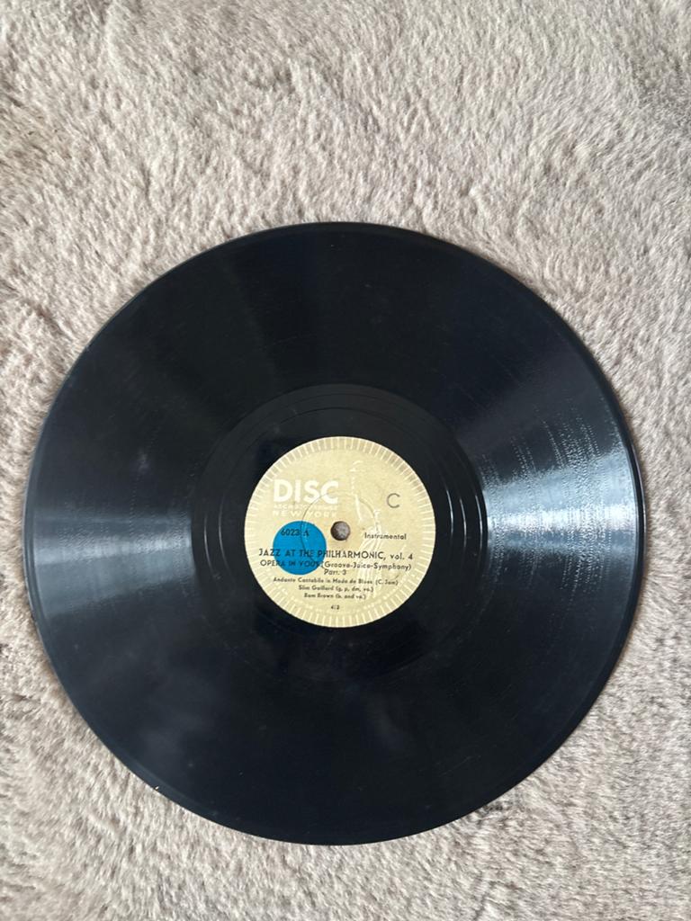 Jazz At The Philharmonic Vol. 4 – Vintage 78rpm Jazz Record, Ophalen of Verzenden, Gebruikt, Overige formaten, Jazz