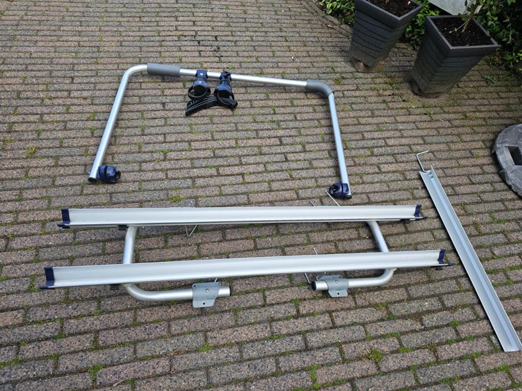 Thule Omnibike Fietsendrager voor dissel caravan, Auto diversen, Fietsendragers, Gebruikt, Achterklepdrager, 2 fietsen, Ophalen