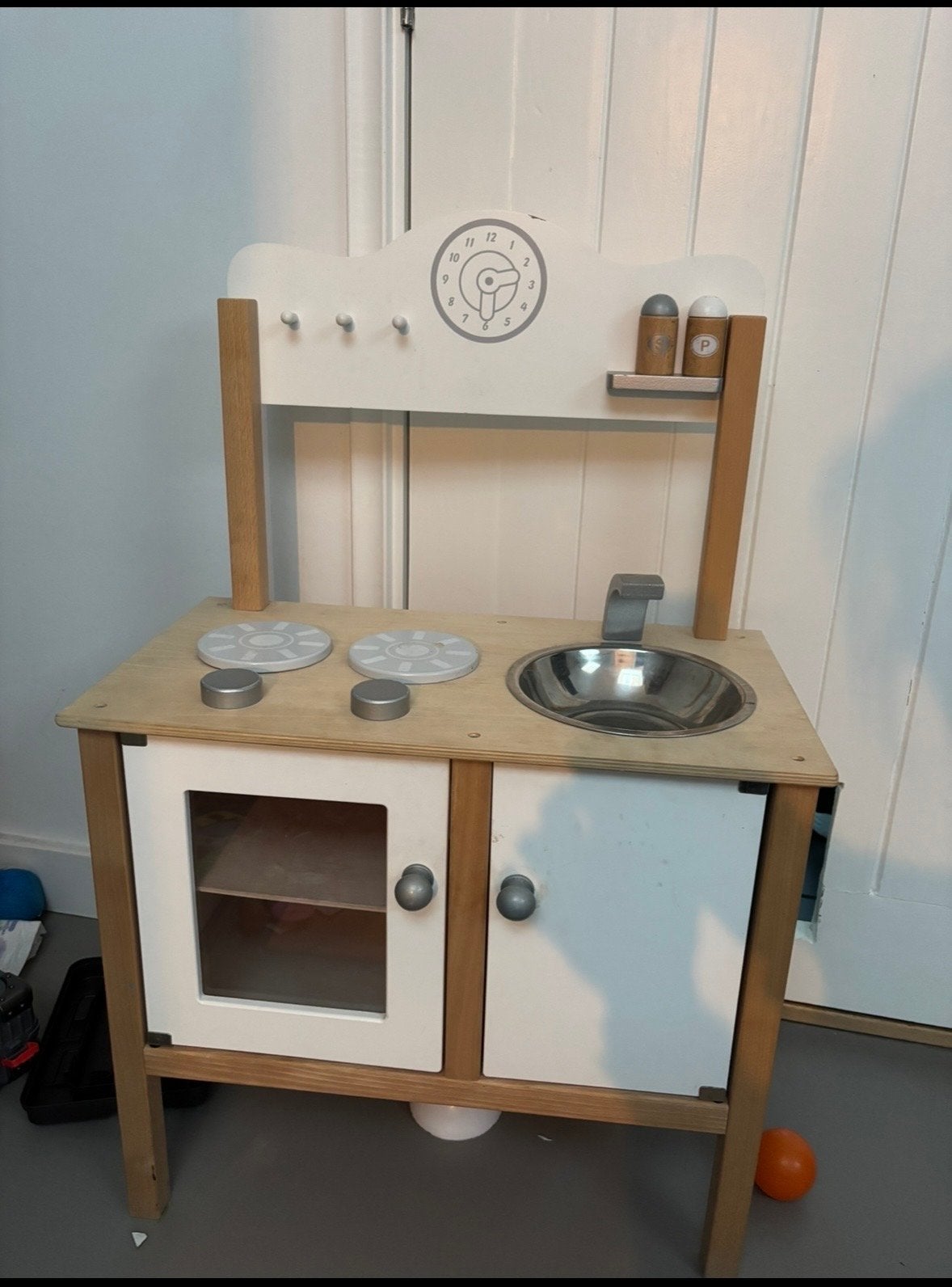 Houten speelkeuken met veel accessoires, Ophalen, Gebruikt, Ontdekken