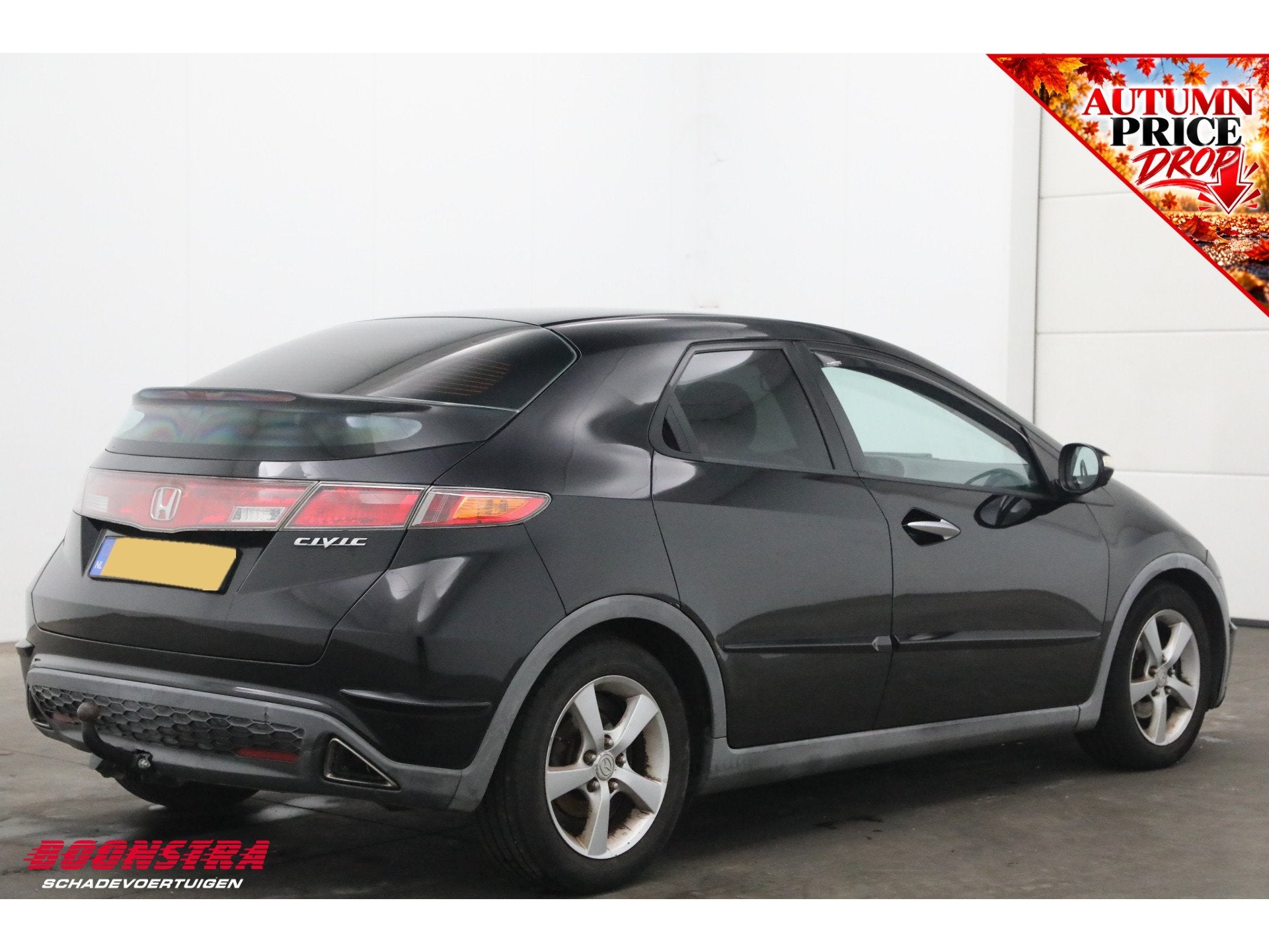 Honda Civic 1.8 Sport Cruise Clima (bj 2006), Auto's, Voorwielaandrijving, 15 km/l, Gebruikt, Zwart