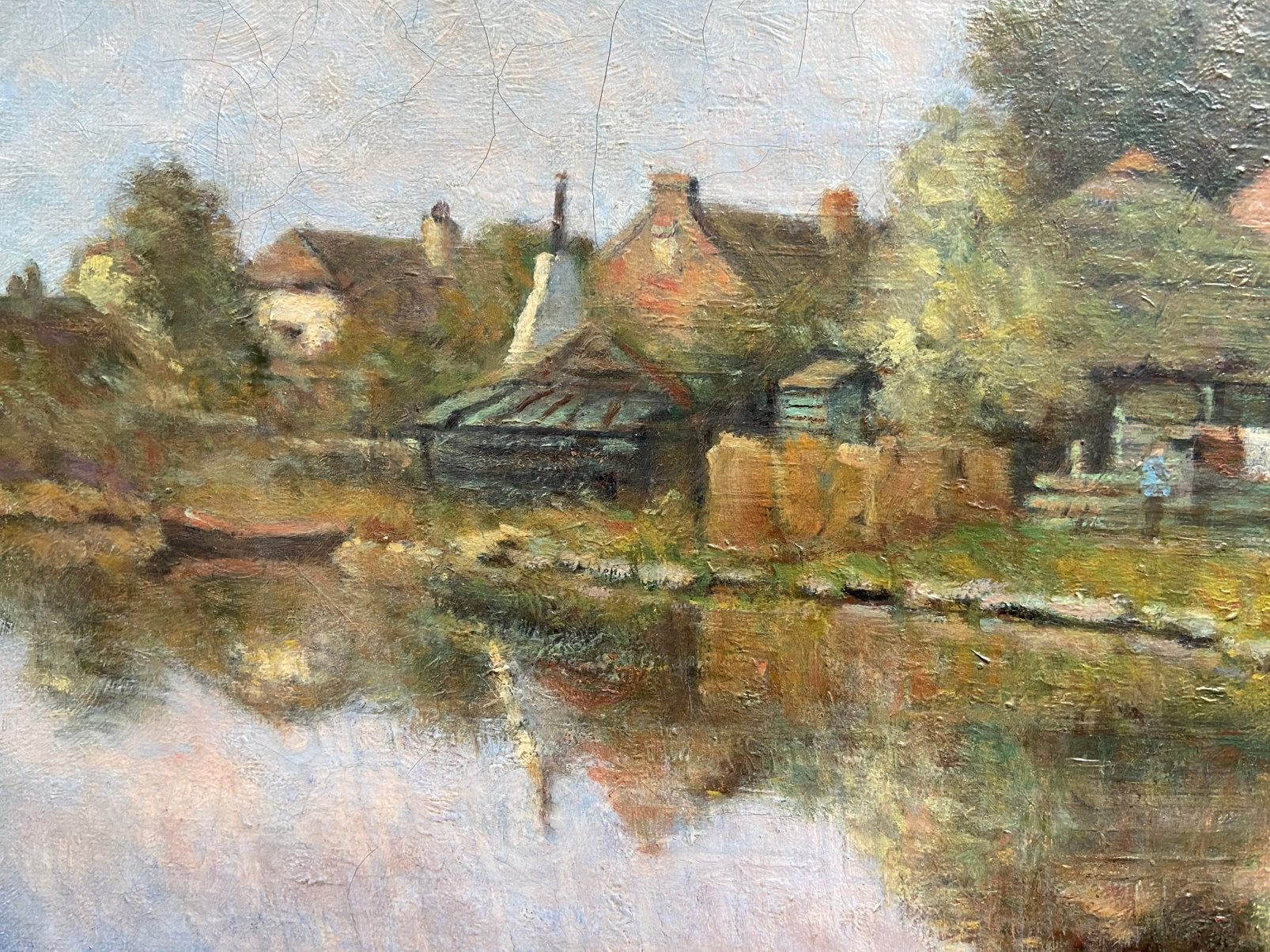 Leidsche School Chris van der Windt gesigneerd incl. verz., Doek, Impressionistisch, Ophalen of Verzenden, Gesigneerd