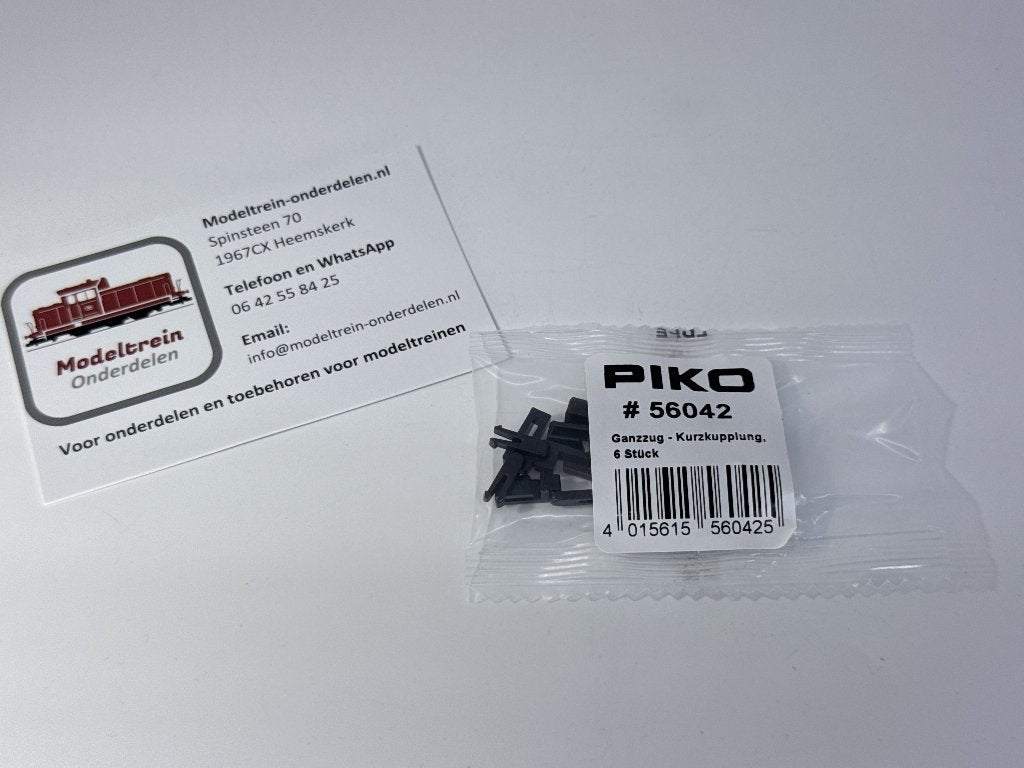 Piko 56042 - Kortkoppelingen (starre) 6 stuks, Hobby en Vrije tijd, Modeltreinen | H0, Nieuw, Overige typen, Gelijkstroom, Piko