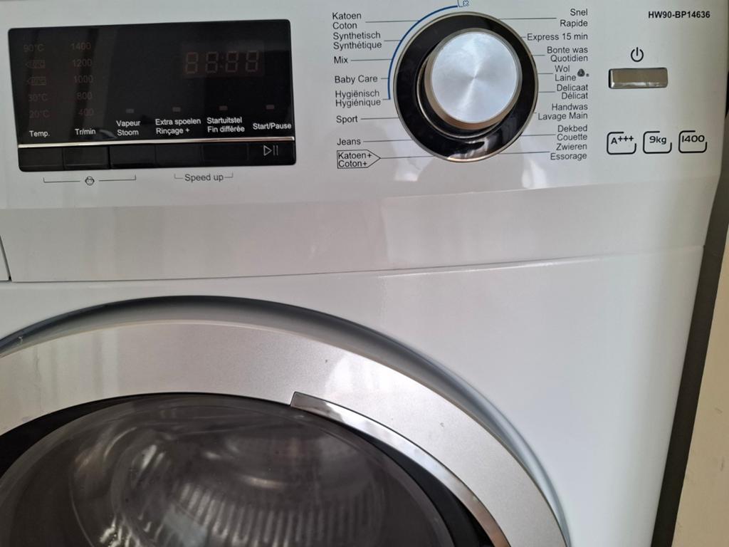 Haier Hatrium Wasmachine HW90-BP14636 - 9kg, 3 jaar oud, 8 tot 10 kg, Ophalen of Verzenden, Gebruikt