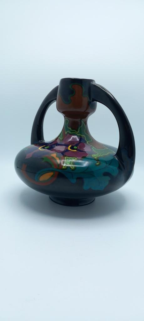 Amfora Gouds Plateel - Regina Gouda "W.B.", Antiek en Kunst, Antiek | Keramiek en Aardewerk, Ophalen of Verzenden