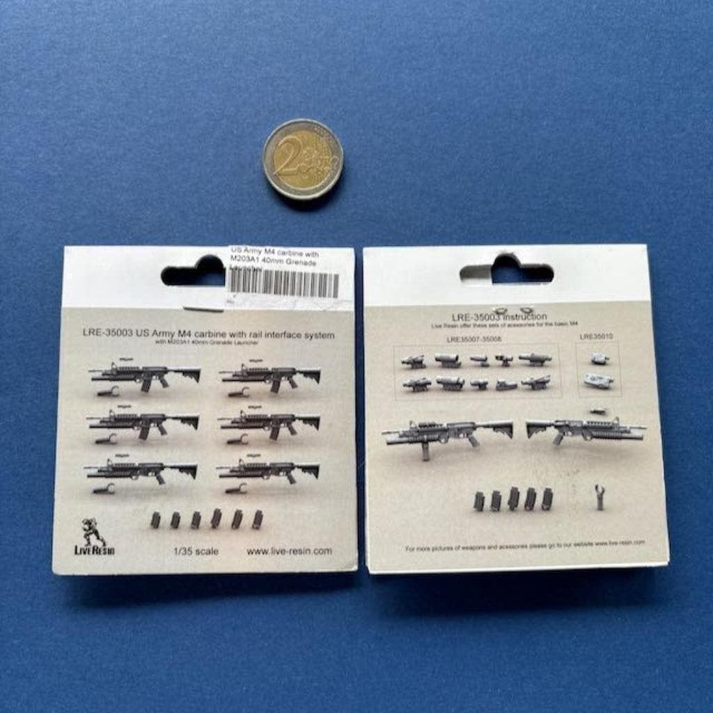 liveresin LRE35003 M4 Carbine w M203A1 40mm 1/35, Verzenden, Nieuw, 1:35 tot 1:50