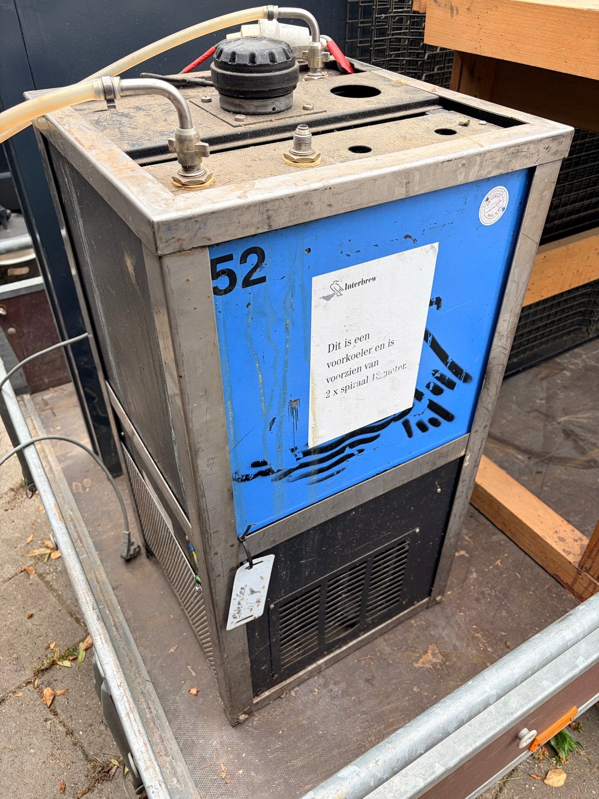 Tap Horeca Voorkoeler met 2 x 13m spiraal bierkoeler, Ophalen, Gebruikt