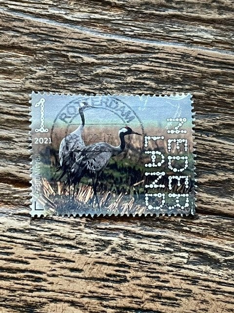 2021 Kraanvogels, Ophalen of Verzenden, Gestempeld
