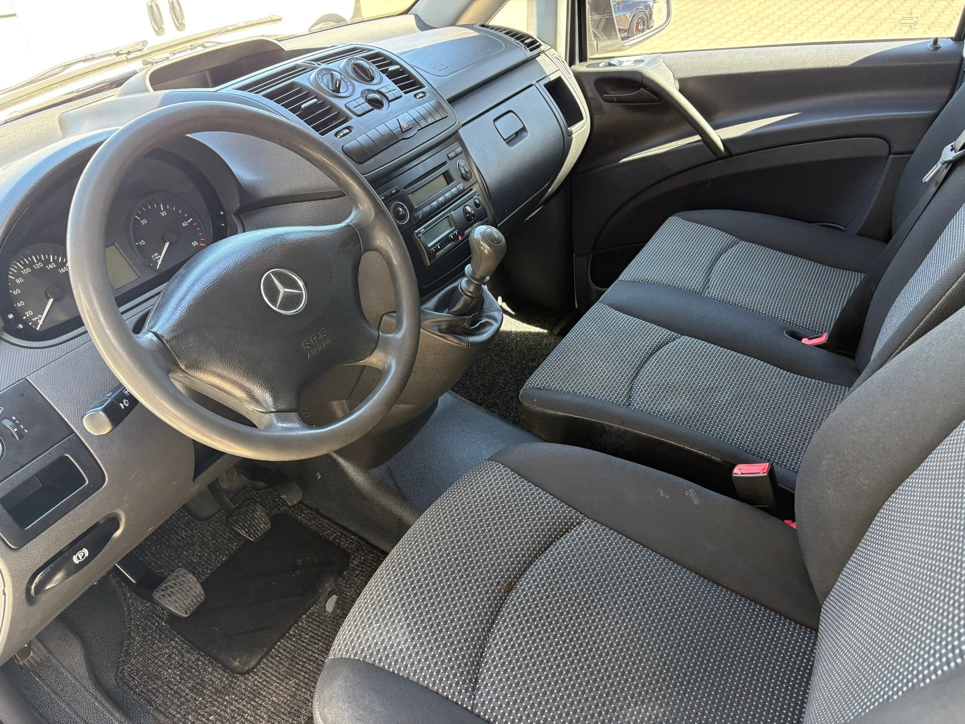 Mercedes-Benz Vito 116 CDI 320 163 Pk 3 Zits, Auto's, 13 km/l, Euro 5, Gebruikt, Zwart