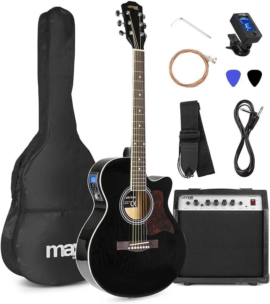 MAX ShowKit Electric Acoustic Guitar Set, Ophalen, Zo goed als nieuw