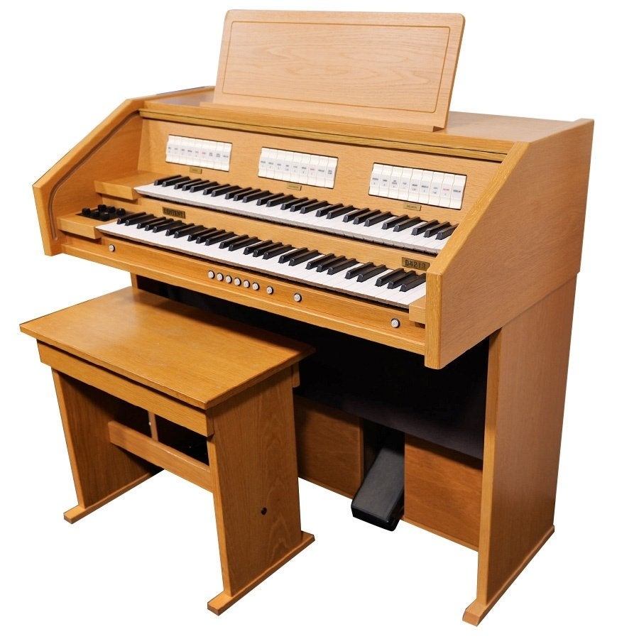 Content D4213 Blank Eiken Occasion Orgel, Muziek en Instrumenten, Orgels, 2 klavieren, Gebruikt, 3364AE, Ophalen of Verzenden