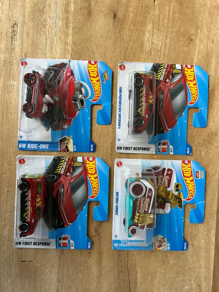 Hot Wheels treasure hunts (4stuks), Kinderen en Baby's, Speelgoed | Speelgoedvoertuigen, Ophalen of Verzenden, Nieuw
