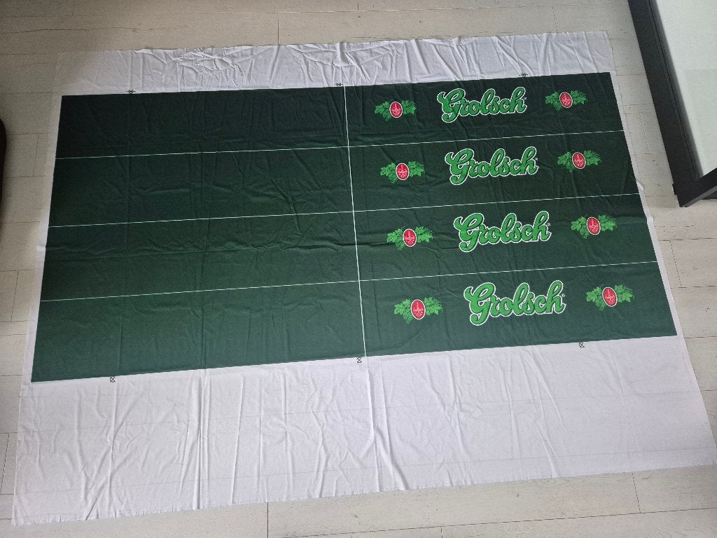 Te koop: Grolsch spandoek / vlag 264cm x 202cm, Ophalen of Verzenden, Zo goed als nieuw, Overige typen, Grolsch