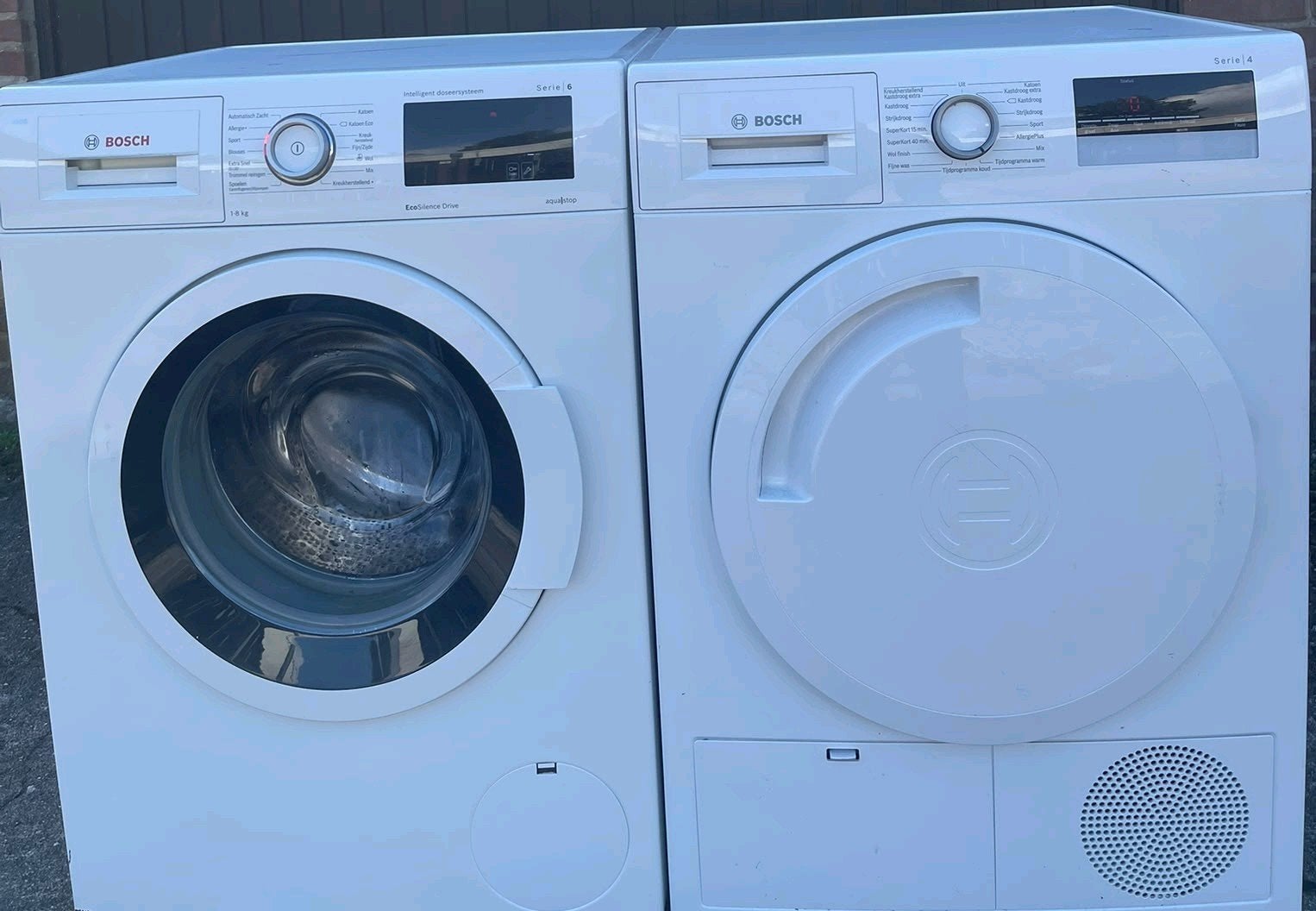 Mooie,Bosch I-DOS Wasmachine 8KG Warmtepompdroger  8KG A+++