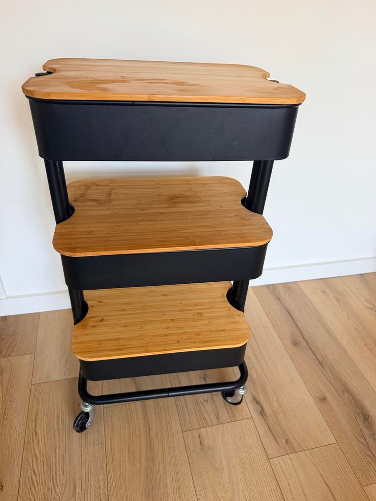 IKEA Keukentrolley RÅSKOG, Huis en Inrichting, Ophalen, Gebruikt, Hout, IKEA