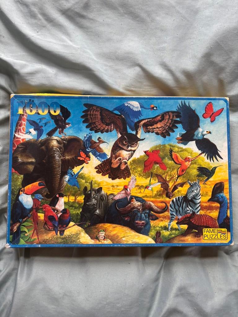 Legpuzzel Nature Savanne 1000 stukjes, Ophalen of Verzenden, 500 t/m 1500 stukjes, Zo goed als nieuw, Legpuzzel