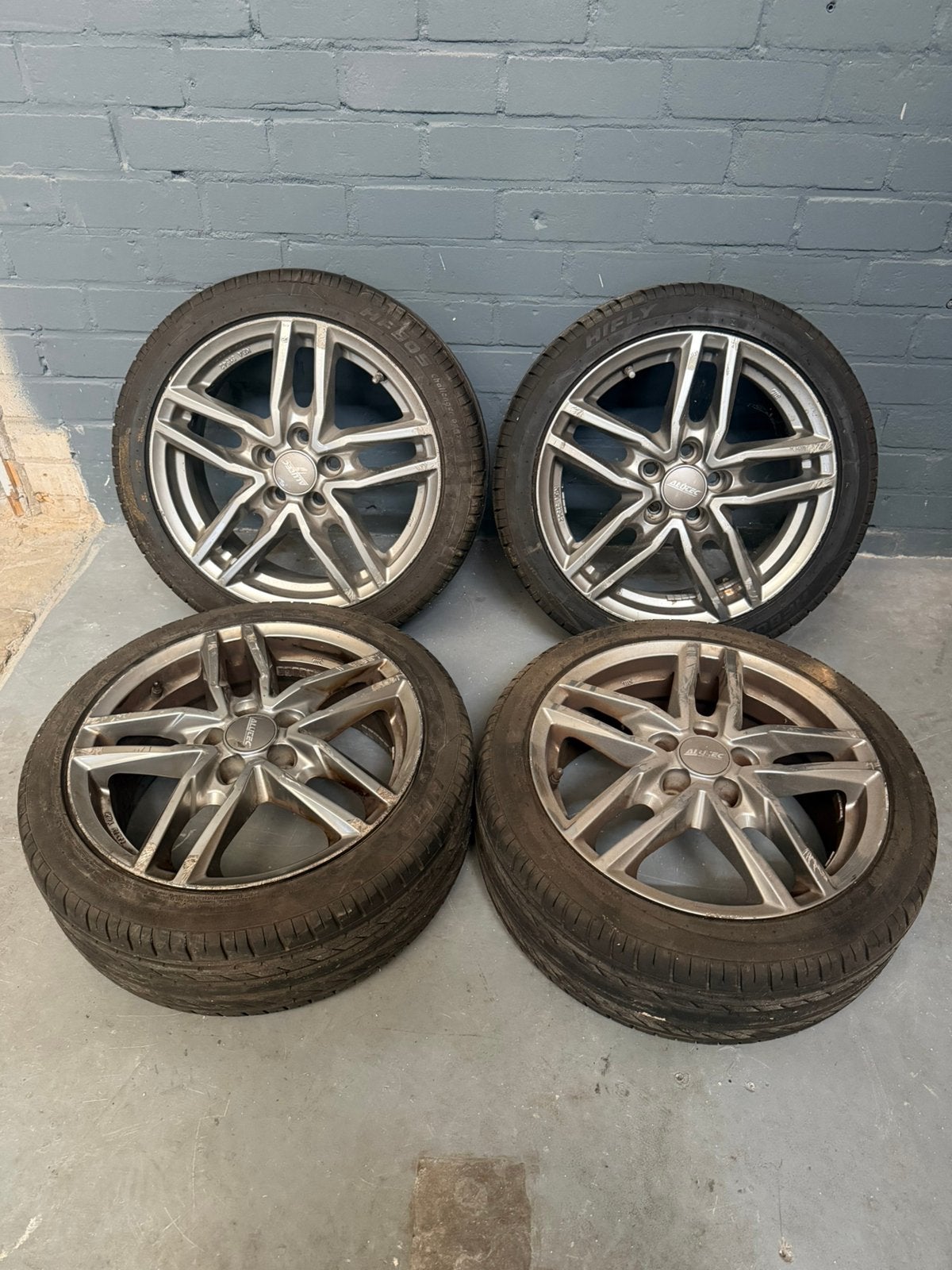 16 inch lichtmetalen velgenset Seat Ibiza / VW Polo 5x100, Ophalen, Gebruikt, 16 inch, Banden en Velgen