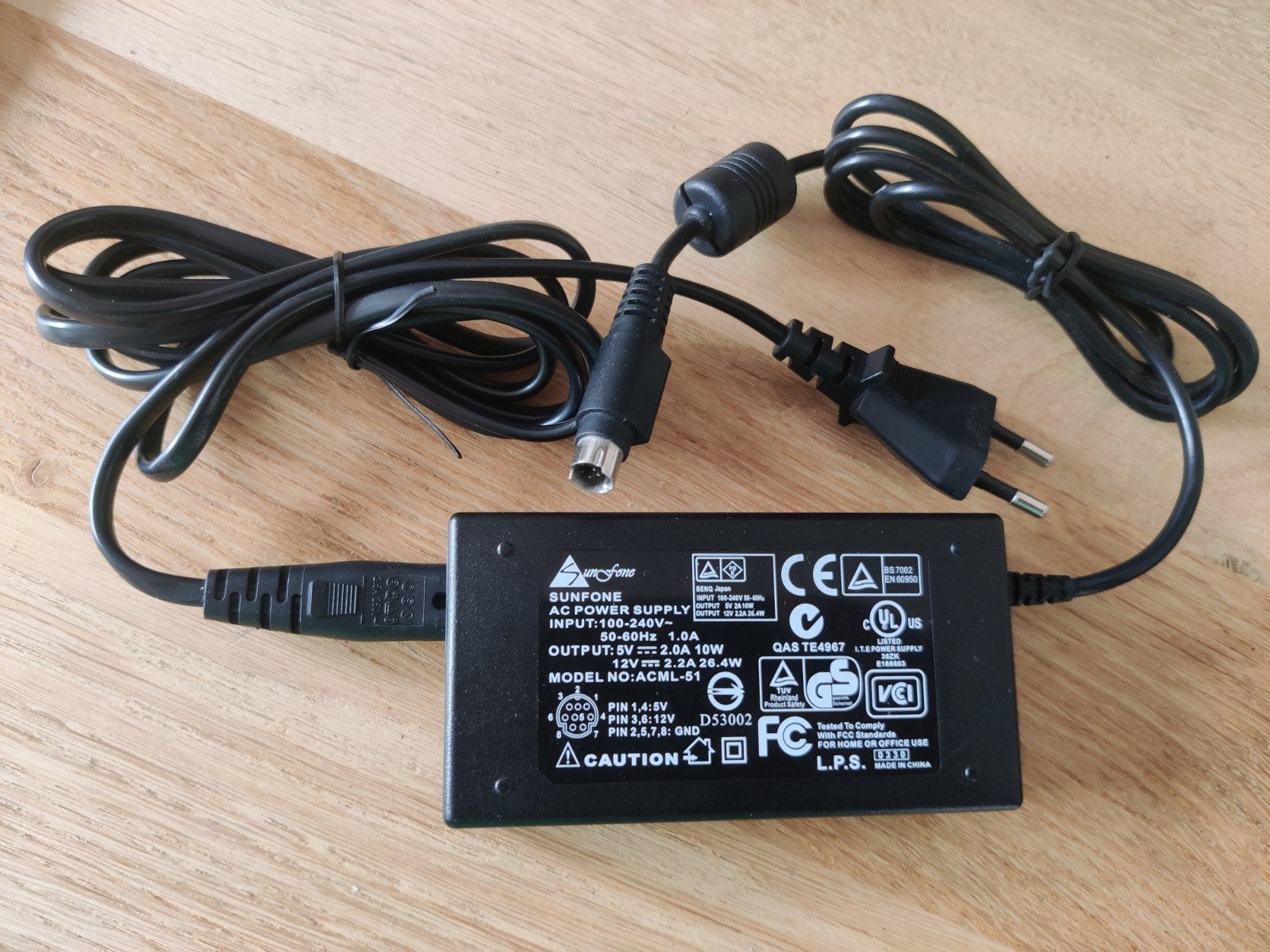 AC Voeding 5V 2A / 12V 2.2A, Ophalen of Verzenden, Gebruikt