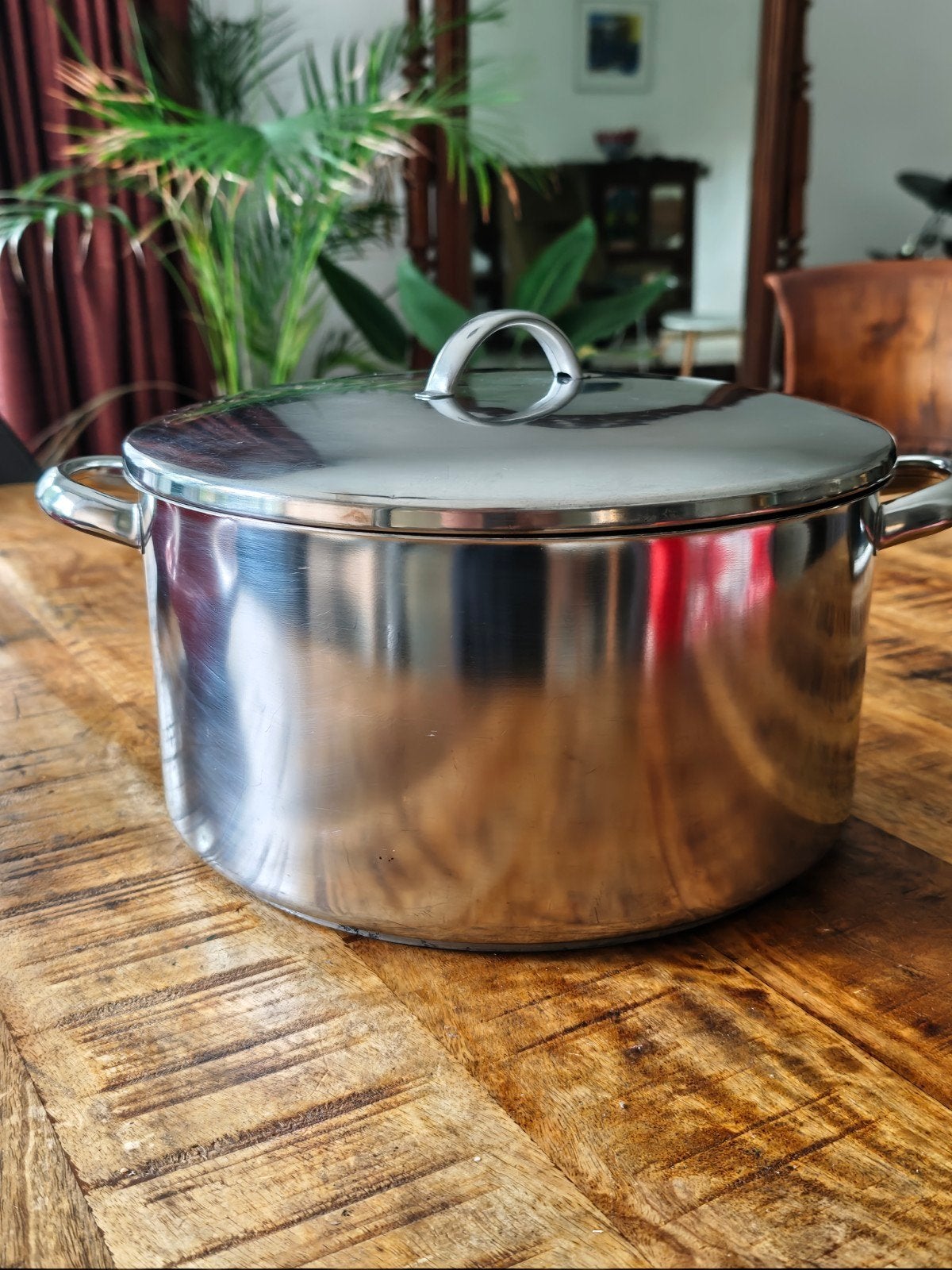 Soeppan / Kookpan – 8 Liter – Ø 28 cm (Gas), Huis en Inrichting, Keuken | Potten en Pannen, Ophalen, Gebruikt, Rvs