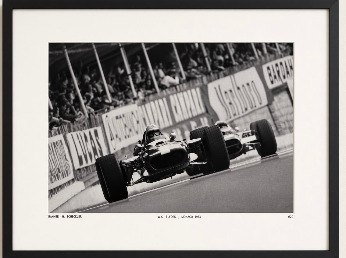 Set van 2 F1 Monaco 1969  Vic Elroy /Le Mans  1966 Ford GT40, Ophalen of Verzenden, 1980 tot heden, Zo goed als nieuw, Overige onderwerpen