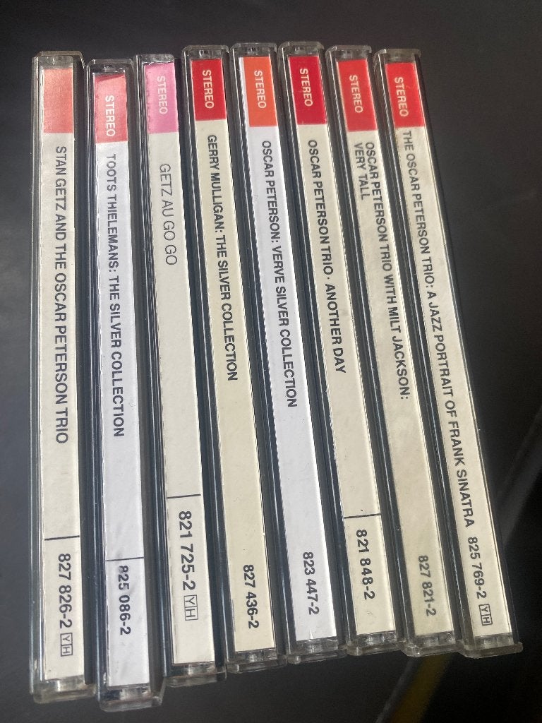 Jazz CD's: Oscar Peterson Trio, Stan Getz, Toots Thielemans, Gebruikt, Ophalen of Verzenden, Jazz, Inclusief doosje