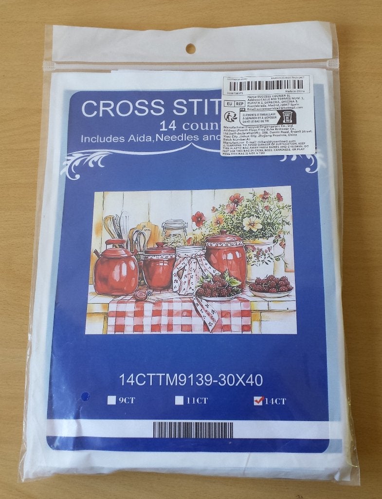 Keukenplankje met Rode Potten Pakket, Nieuw, Ophalen of Verzenden, Nvt, Handborduren
