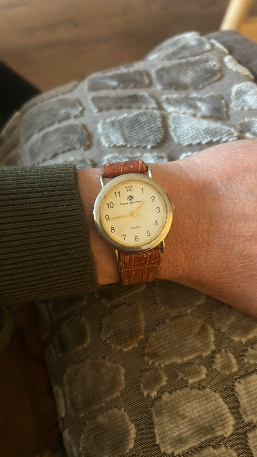 Vintage Pierre Montreux horloge, Ophalen of Verzenden, Zo goed als nieuw, Staal, Overige merken