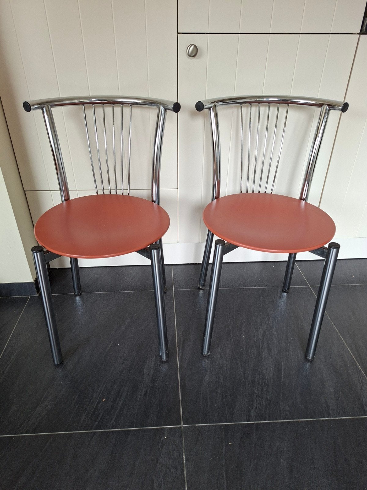 Orginele vintage Calligaris Cerchio design stoelen, Ophalen of Verzenden