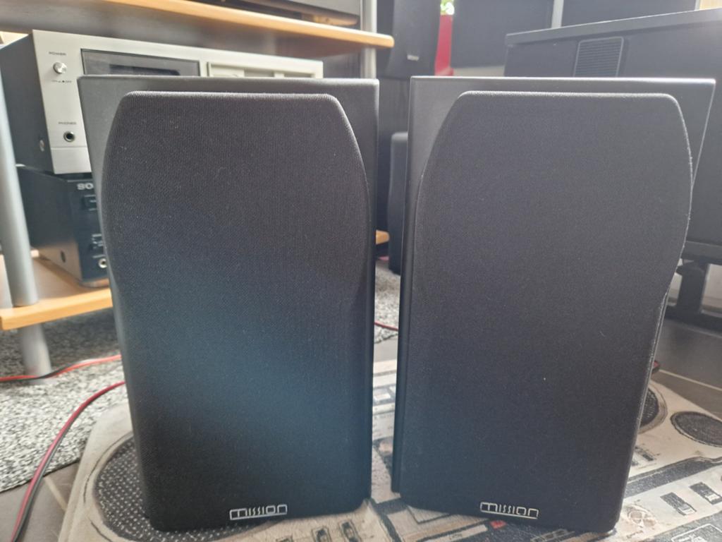 Mission speaker setje, Audio, Tv en Foto, Luidsprekers, Ophalen, 60 tot 120 watt, Front, Rear of Stereo speakers, Overige merken