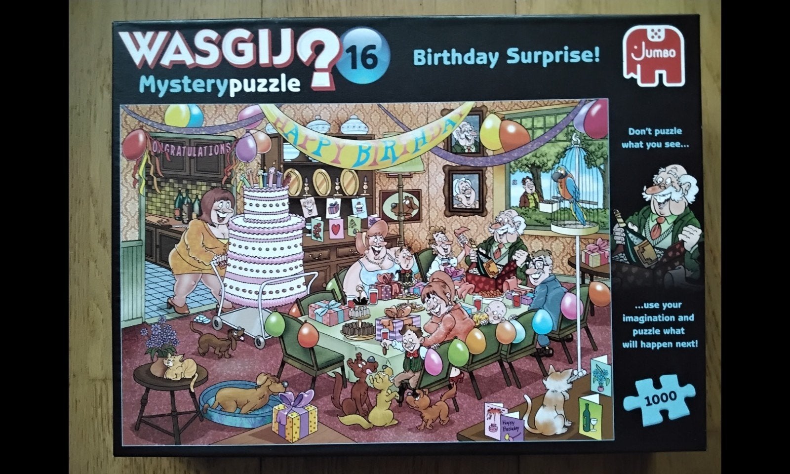 Wasgij Mystery 16 - Verjaardag Verrassing! 1000 stukjes, Ophalen, 500 t/m 1500 stukjes, Gebruikt, Legpuzzel